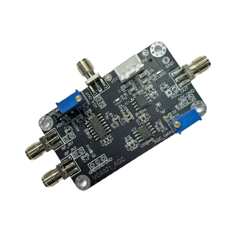VCA821_AGC 350MHz Automatic Gain Control (AGC) Amplifier Module Variable Gain Board for RF Signal Communication, DIY Electronics