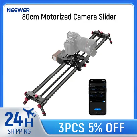 NEEWER 80cm Motorized Camera Slider, App Wireless Control DSLR Carbon Fiber Dolly Rail Slider , Support Video Mode