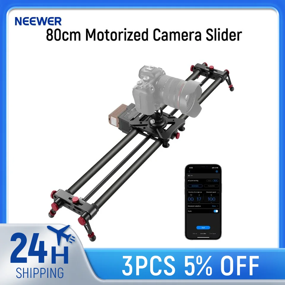 NEEWER 80cm Motorized Camera Slider with App Control