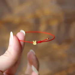 Meetvii Lucky Rabbit Red Rope Bracelets for Women Girl Red Weave Adjustable Bracelets Jewelry Gift Dropshipping