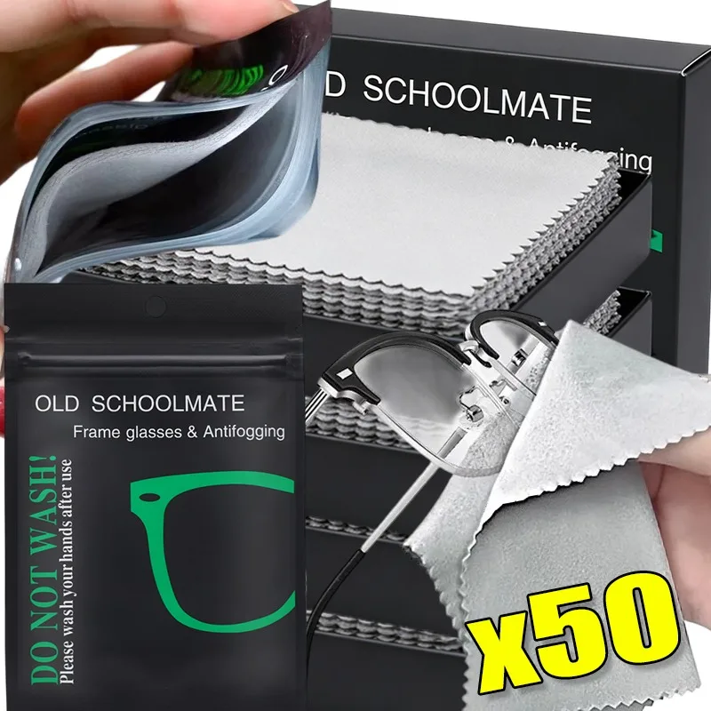 

Long-Lasting Anti-Fog Microfiber Suede Eyeglass Cloth Reusable Lens Wipes Safe for Eyewear Smartphone Tablet Camera Lens