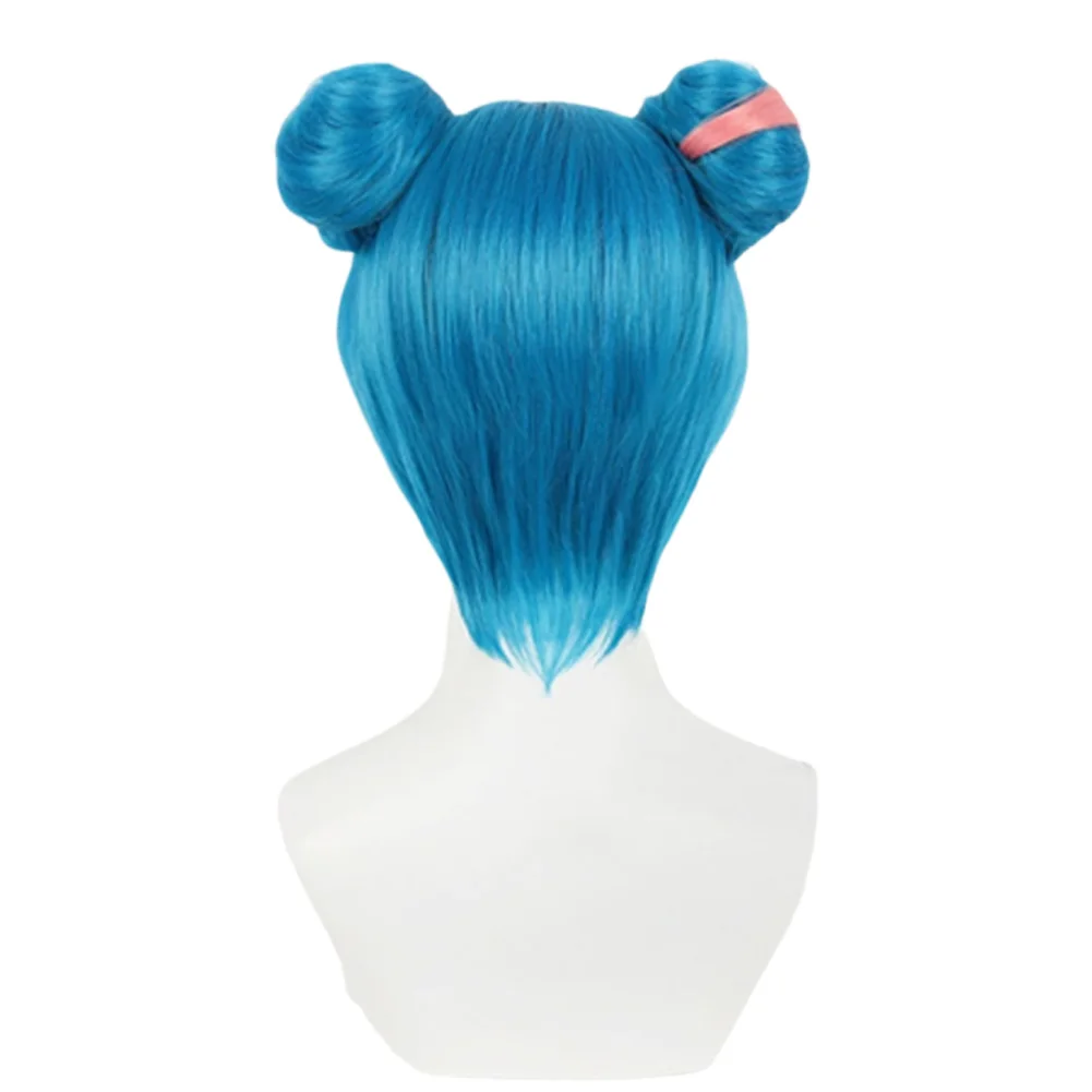 Vermomming Jonge Arcane Jinx Poeder Pruiken 2024 Game LoL TV 2 Cosplay Kostuum Accessoires Volwassen Vrouwen Rollenspel Party Props Haar