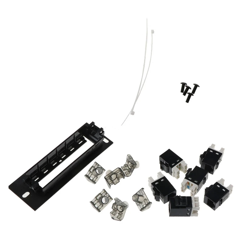 Adaptateur câble réseau CAT6 RJ45, panneau brassage à 6 ports pour réseau Ethernet FTP LAN, livraison directe