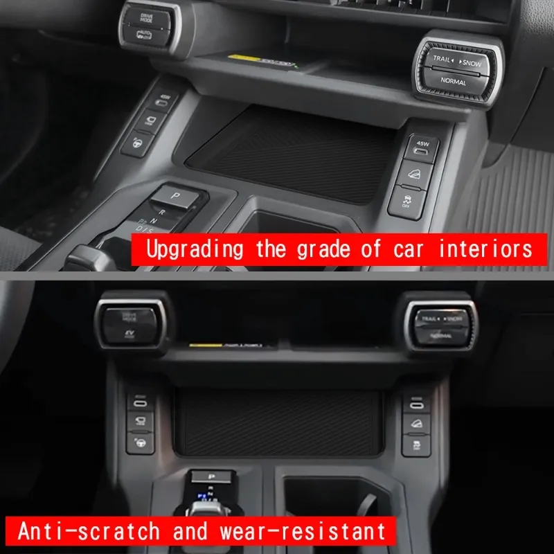 Car Center Console Storage Mat Anti-Collision Silicone Fitment For Toyota RAV4 2026 Car Interior Accessories