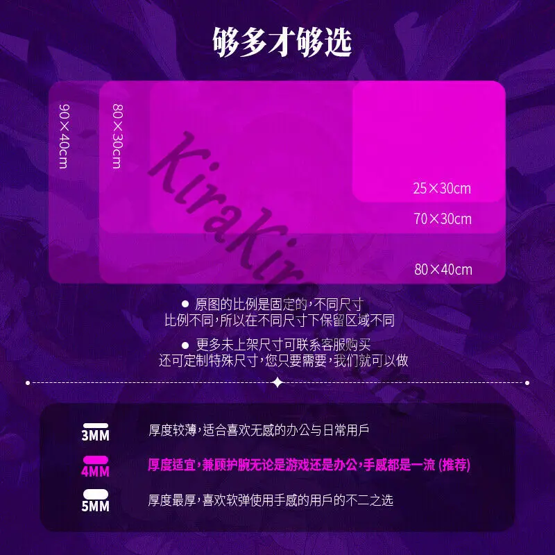 Mouse Pad Herta Large Size Keyboard Desk Mat Cartoon Honkai: Star Rail Cosplay Anime Table Mats Rubber High Quality Ornaments