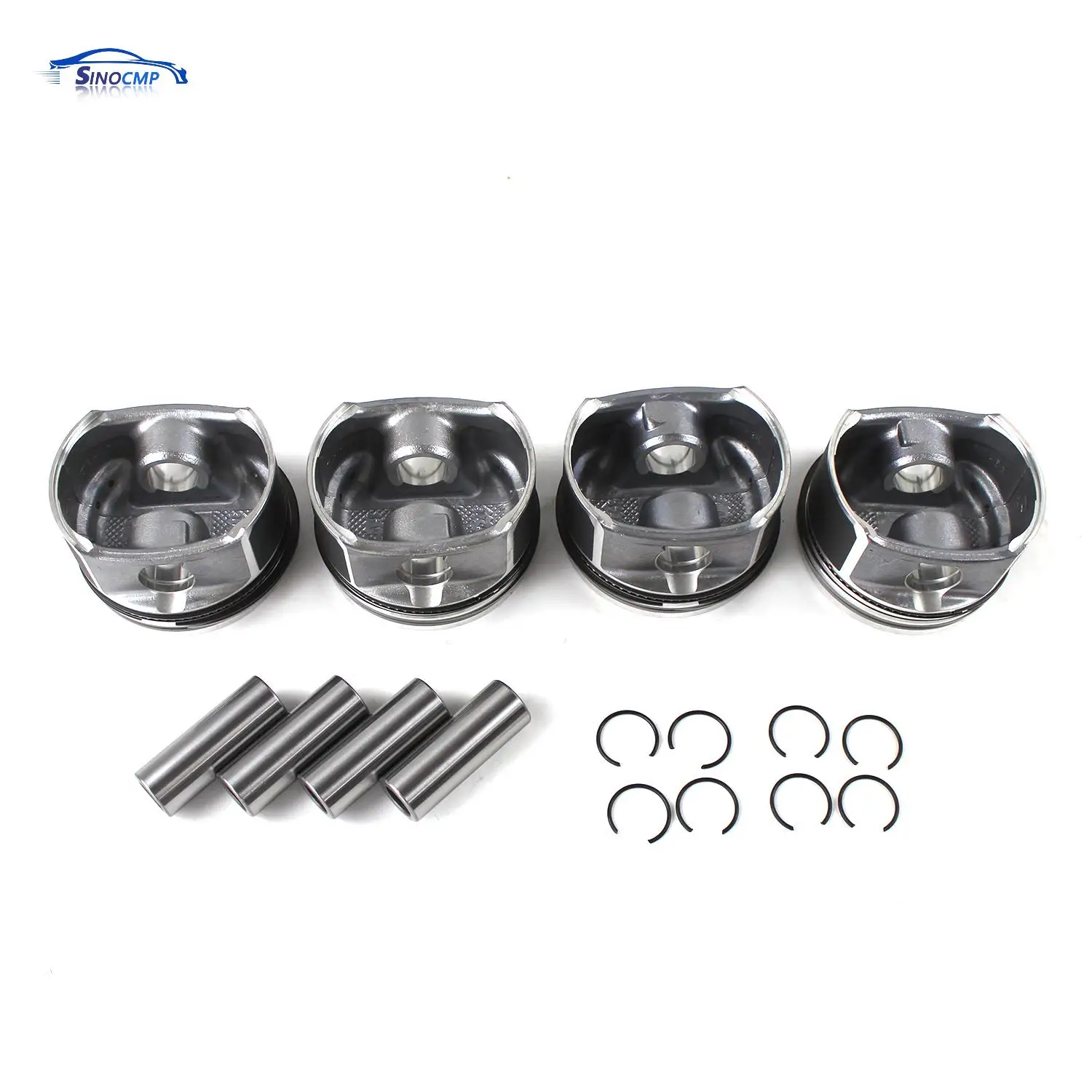 

4 PCS Pistons & Rings Set Φ82mm For Mercedes-Benz W203 W204 A209 C200K M271 2710302217 2710300024 2710306617 N000000000936