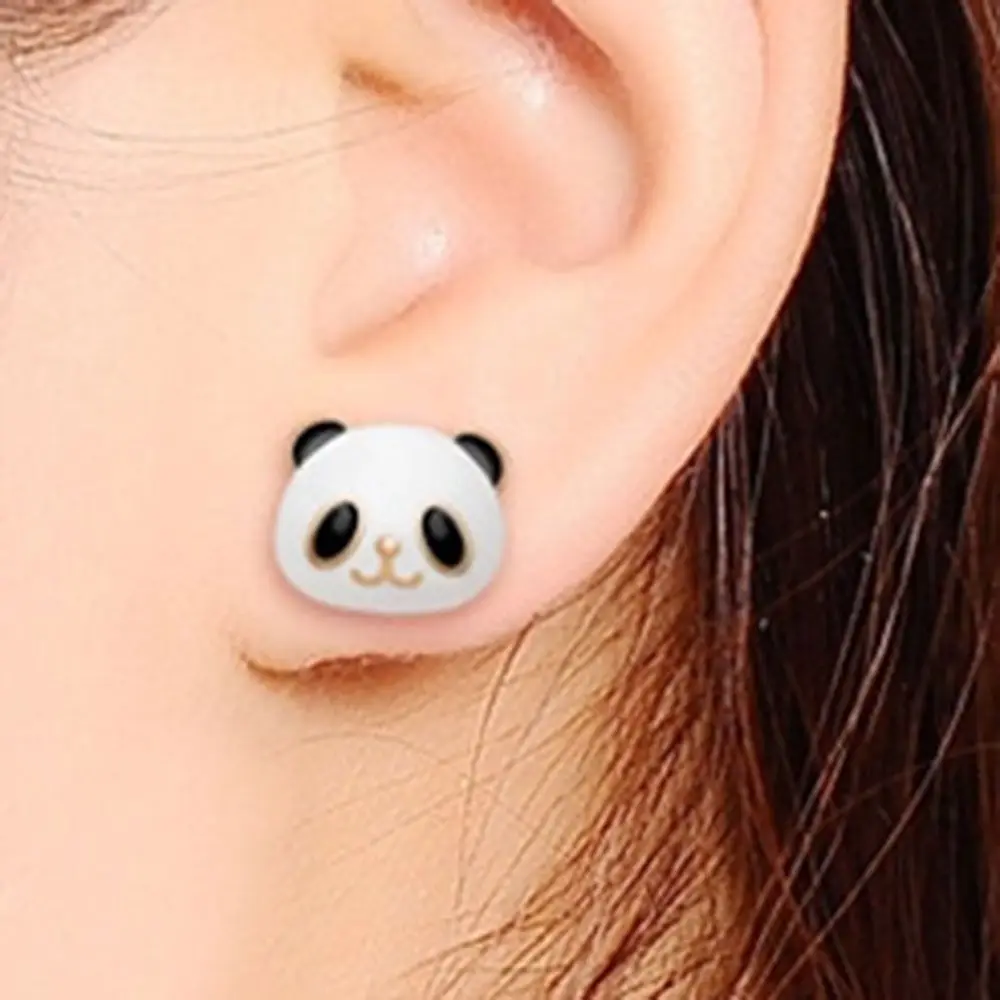 Elegant Jewelry Alloy Panda Shape Stud Earrings Bridal Earrings Ear Stud Earring