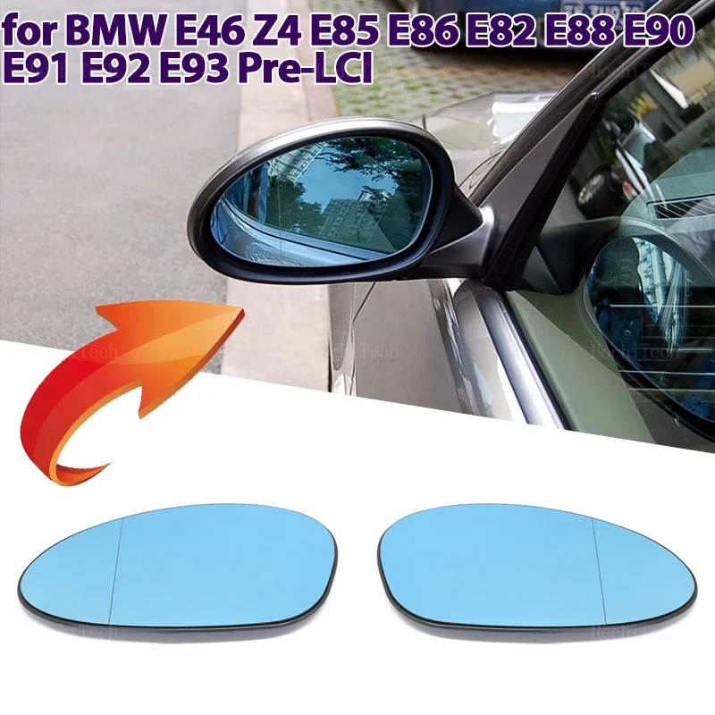 Mirror Heated Side Mirror Glass Rearview Mirror Lens for BMW Z4 E85 E86 1er 3er E82 E88 E90 E91 E92 E93 Pre-LCI E46-M3