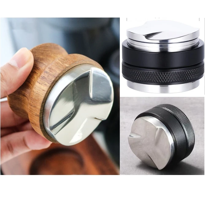 Coffee Distributor 51mm 53mm 58mm Espresso Distribution Tools Stainless Steel Tamper Adjustable Leveler Barista Accessories