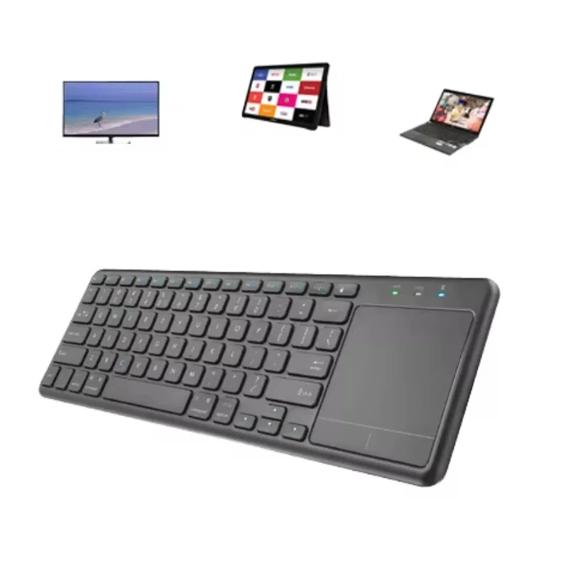 Teclado Inalambrico Espaol Clavier Francai 2.4g Wireless Large Print Keyboard With Touchpad