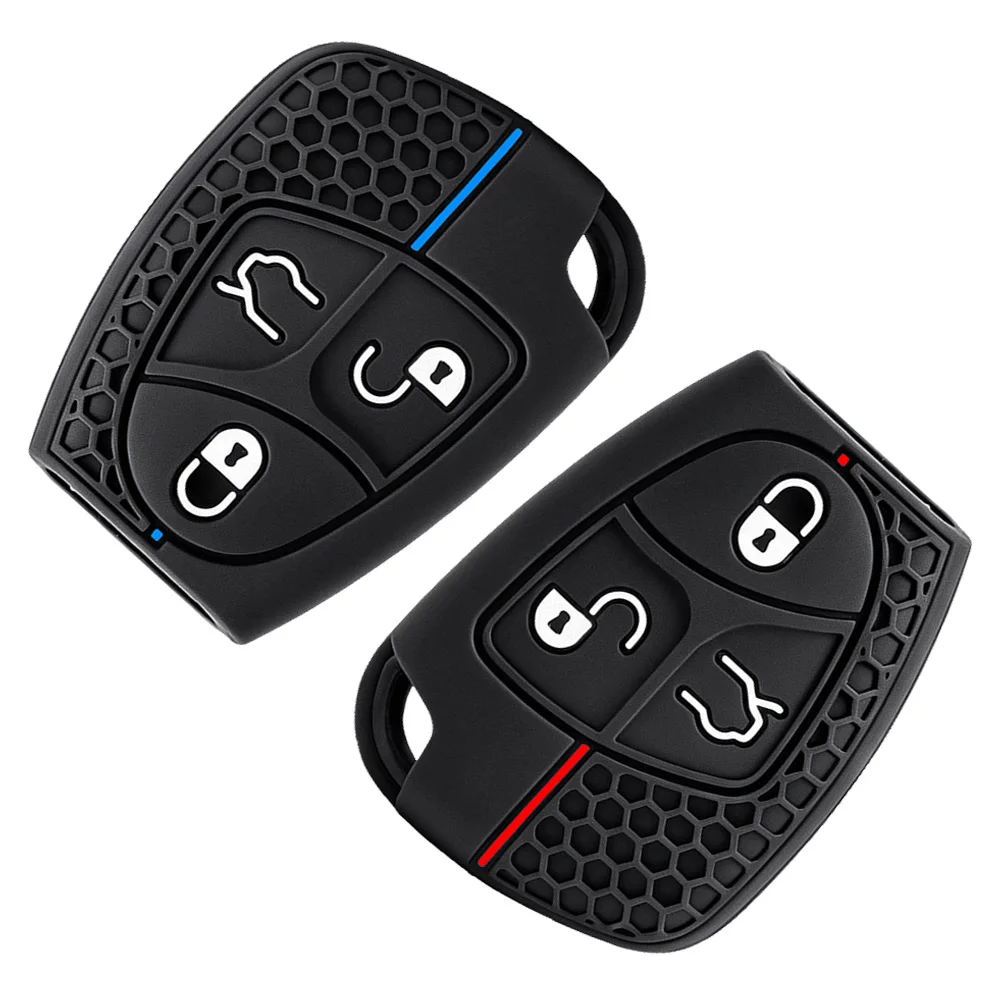 3 Button Silicone Car Remote Key Case Cover For Mercedes Benz W203 W204 W205 W210 W211 W212 B CLS C E S ML CLA CLK CL+ Class