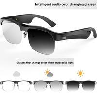 Smart Bluetooth Glasses for M9 Pro Business Sunglasses with Color-Changing Lenses UV Protection Music Calls Wireless Earbuds