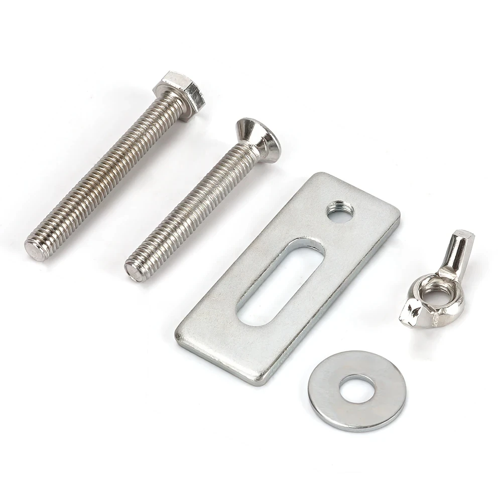 4 Pcs T-Track Hold Down Clamp Kit Press Plate for Table Saw Engraving Compatible with 3018 Series CNC Router Machine