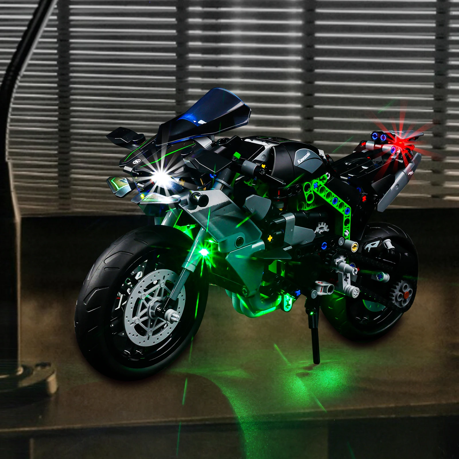 LED-Beleuchtungsset ohne Modellbausatz, passend für LEGO Technic Kawasaki Ninja H2R Motorrad 42170 Bausteine