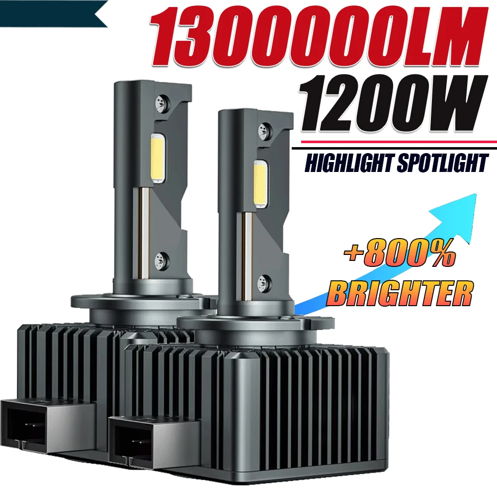 

﻿ D1S D3S LED CANBUS Headlight Bulbs D2S D4S D8S D1R D3R D2R D4R 9073 CSP Chips Turbo Auto Lamp 1200W Ultra Puissant Led Foggers