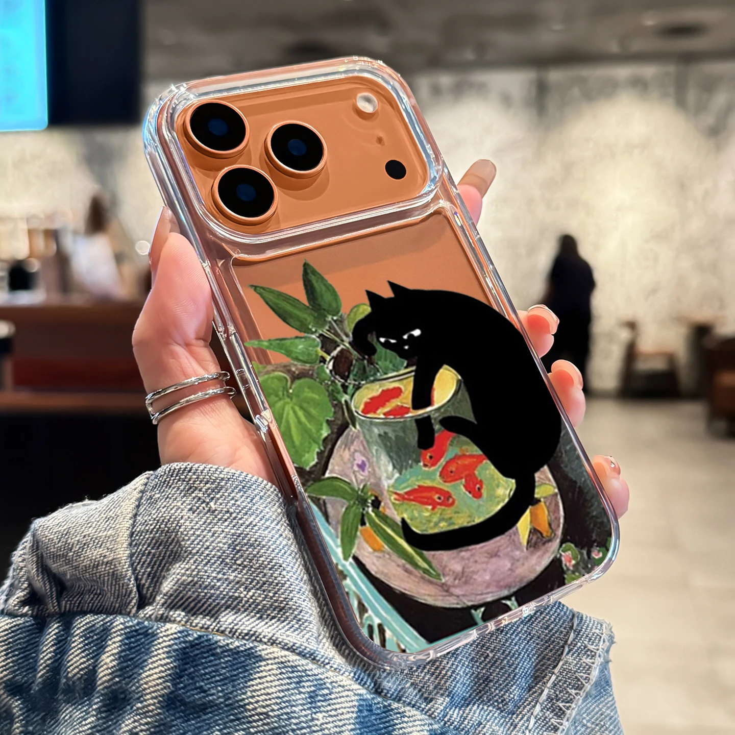 Coque transparente Cool Cat po - Clear Shockproof Bumper Case avis et prix