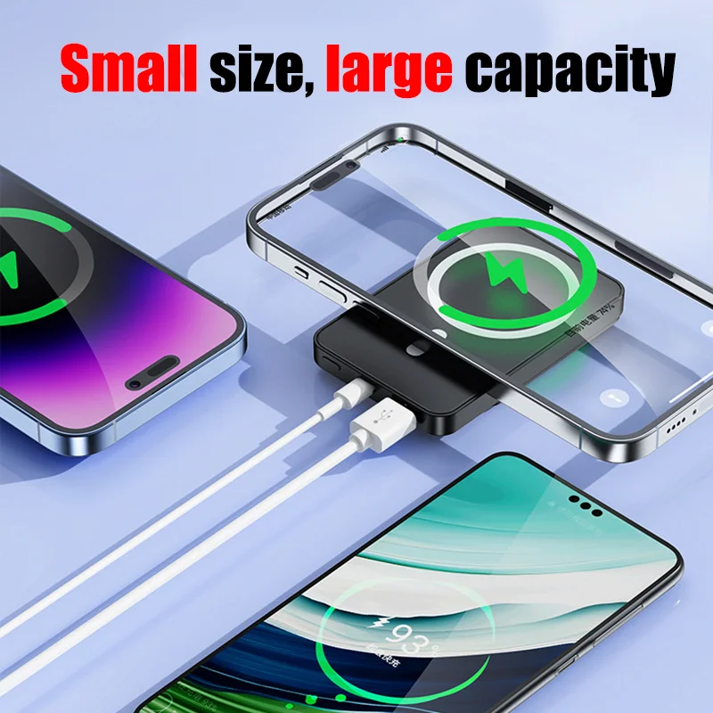 Xiaomi New 50000mAh Magnetic Qi Wireless Charger Power Bank 22.5W Super Fast Charging Mini Powerbank For iPhone Huawei Samsung