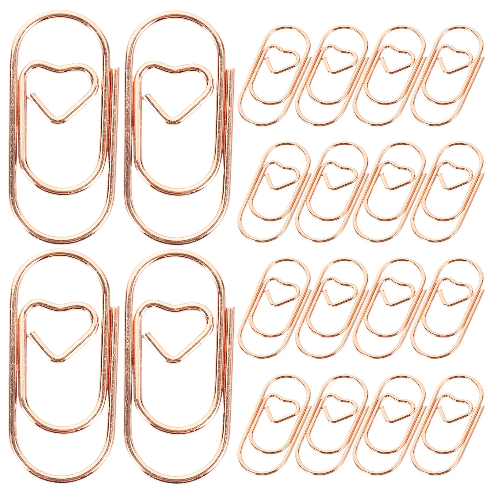 100Pcs Unique Shaped Metal Clips Creative Lovely File Clips for Office Documents DIY Projects Bookmark Photo Album
