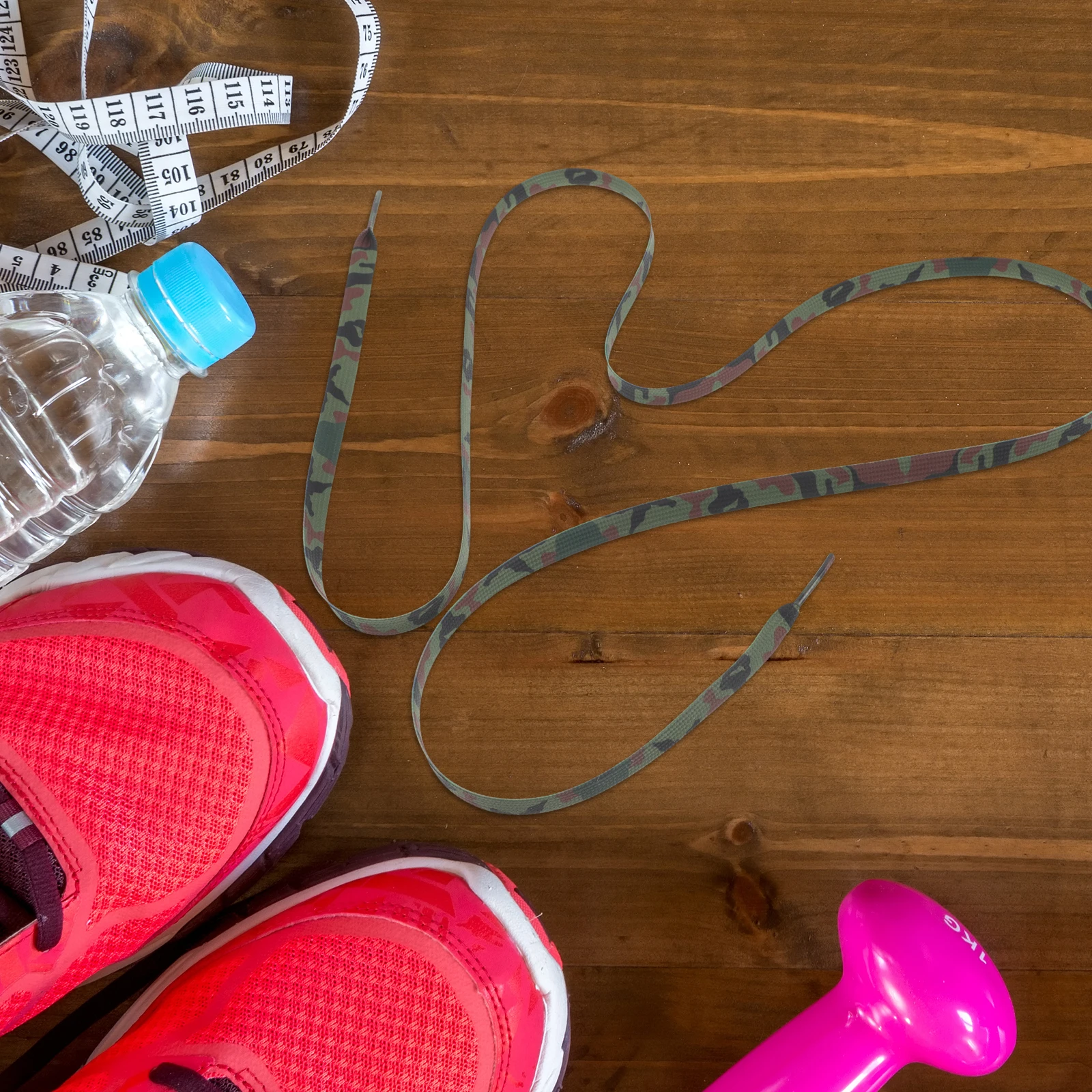 2pcs Camouflage Shoelaces Replacement Flat Sneaker Laces Patterned Sports Shoe Lace Vintage Work Boot Lace Athletic Durable