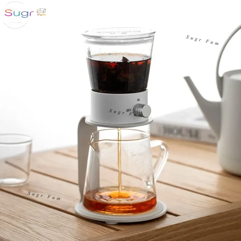 

Small brewable teapot Lazy set Automatic tea brewing artifact separation glass teapot