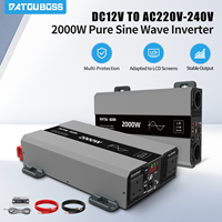 DATOUBOSS SAK 2000W Pure Sine Wave Inverter AC220V-240V To DC24V Small vehicle inverter Home inverter EU Plug Peak Power 4000W