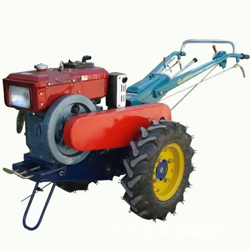 Field walk-behind tractor Agricultural rotary tillage crushing soil hoe and grass multi-functional small tractor