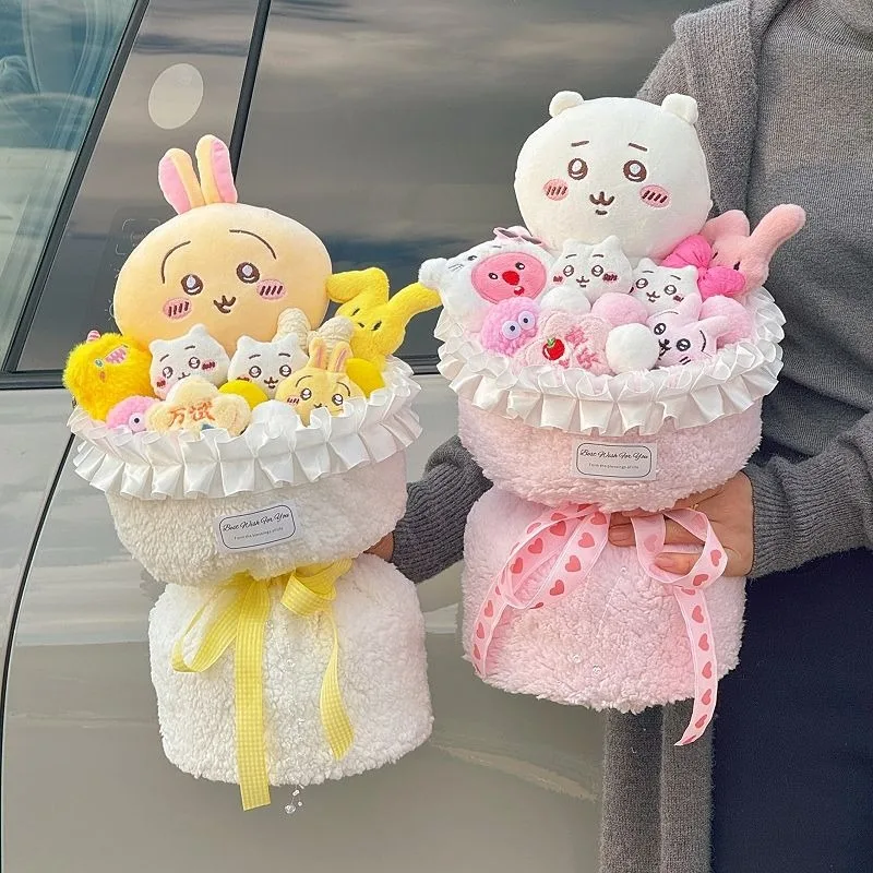MINISO Chiikawa Hachiware Usagi Kawaii аниме мультфильм Рождественская кукла букет подарок на день рождения подарок для вашего лучшего друга для девочек