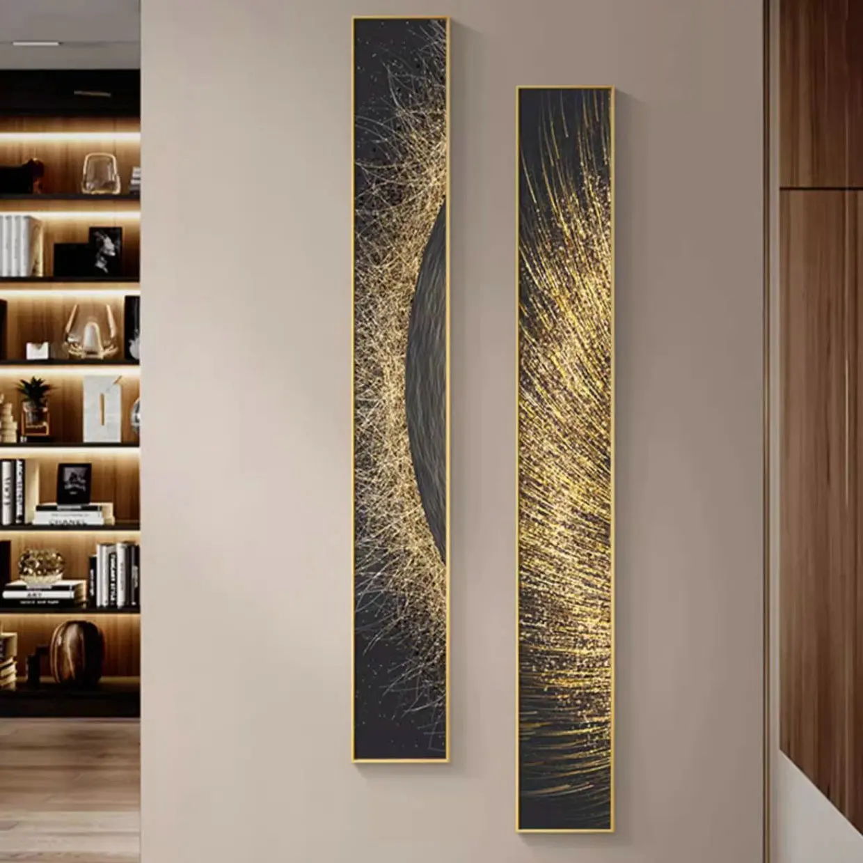 Entrance Luminous Decorative Painting Frameless LED Wall Lamp Oil Canvas Lamp Home Decoration BB710AB