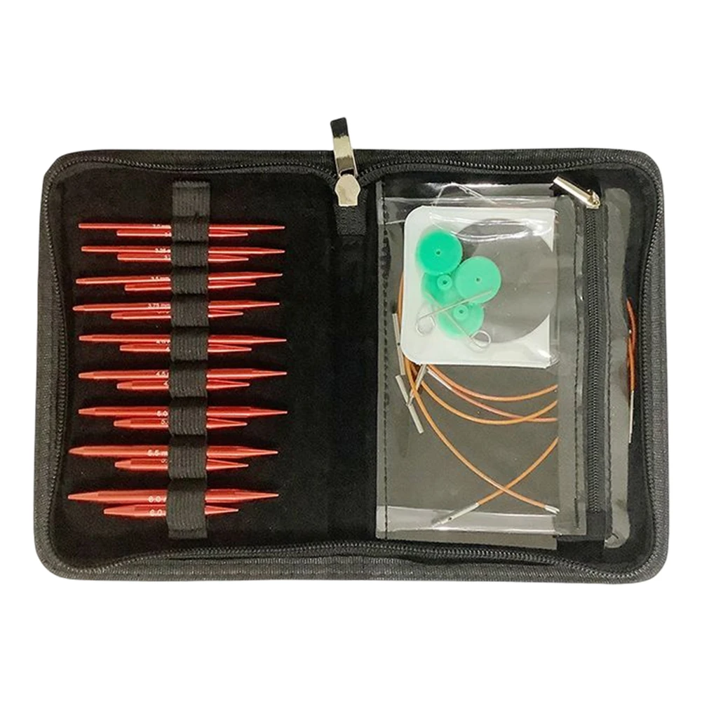 

1 Set Crochet Hook Removable Aluminium Knitting Needles Set Handmade Crafts Comfortable Grip Festival Gift DIY Scarves Gloves