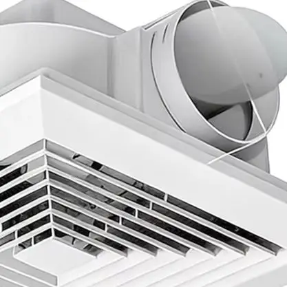 Energy Efficient Ceiling Mounted Exhaust Fan Quiet 110 CFM Bathroom Ventilation With DC Motor For Kitchen And Bedroom