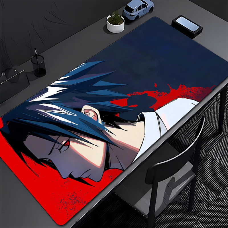 

Gaming Mouse Pad NARUTO Uchiha Sasuke Office Carpet Mouse Mats Gamer Rug Desk Accessories Computer Table Pads PC carpet Mousepad