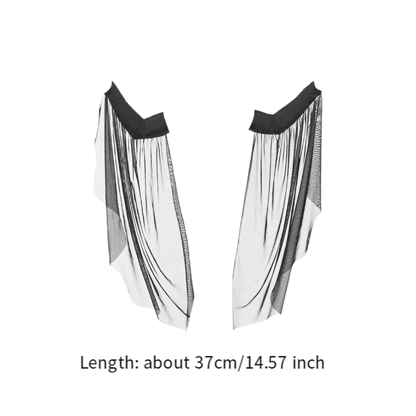 Hexe Mesh lange Ärmel Halloween schwarz Cosplay Kostüm Ärmel für Performance