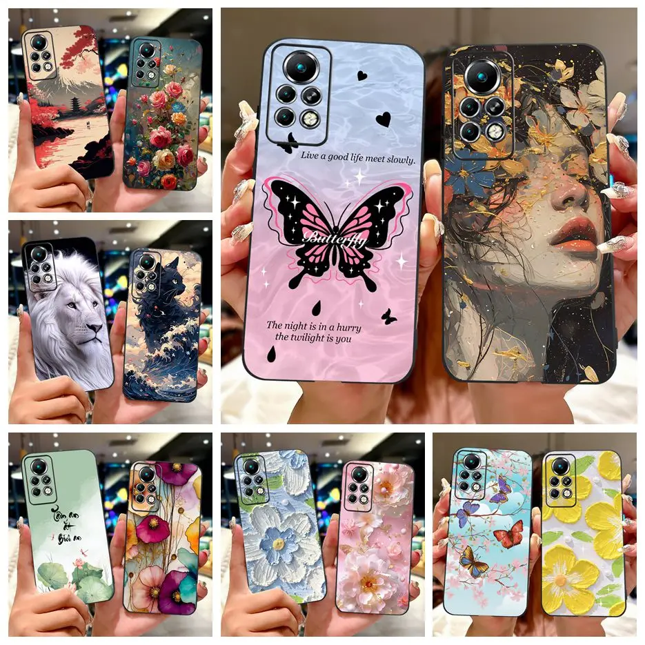 

Чехол для Infinix Note 11 Pro X697, новый модный чехол с росписью, мягкий силиконовый чехол для телефона Infinix Note 11S Note 11 Pro, сумки Fundas