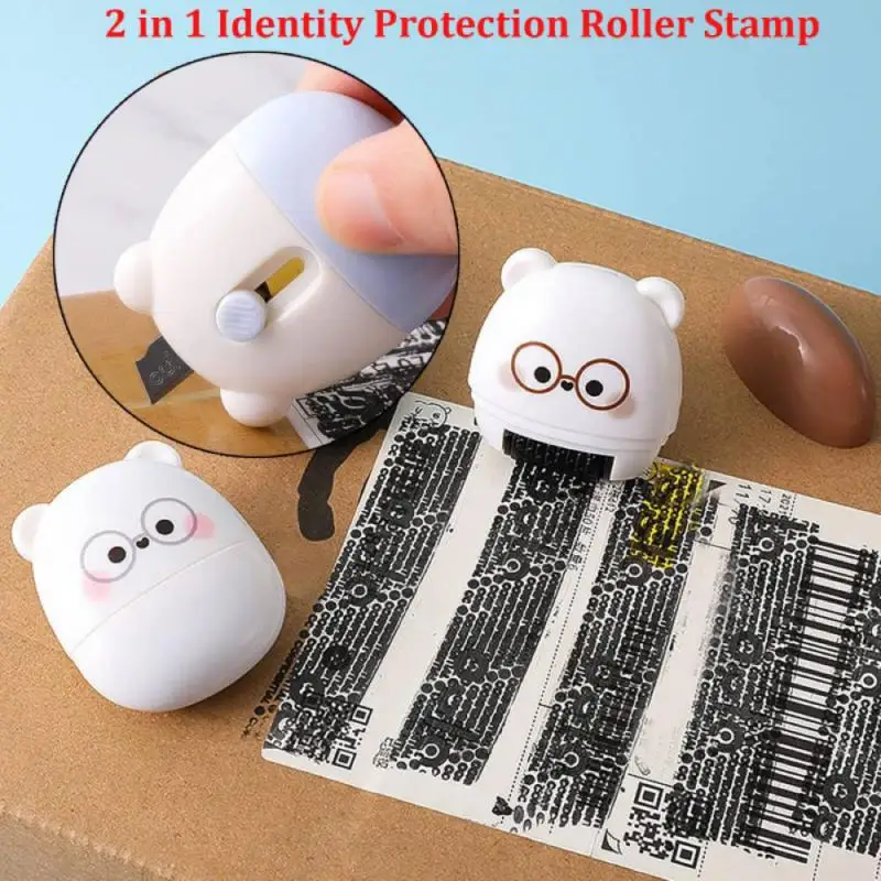 Stamp Roller Anti-Theft Protection ID Seal Smear Privacy Confidential Data Guard Information Data Identity Address Blocker