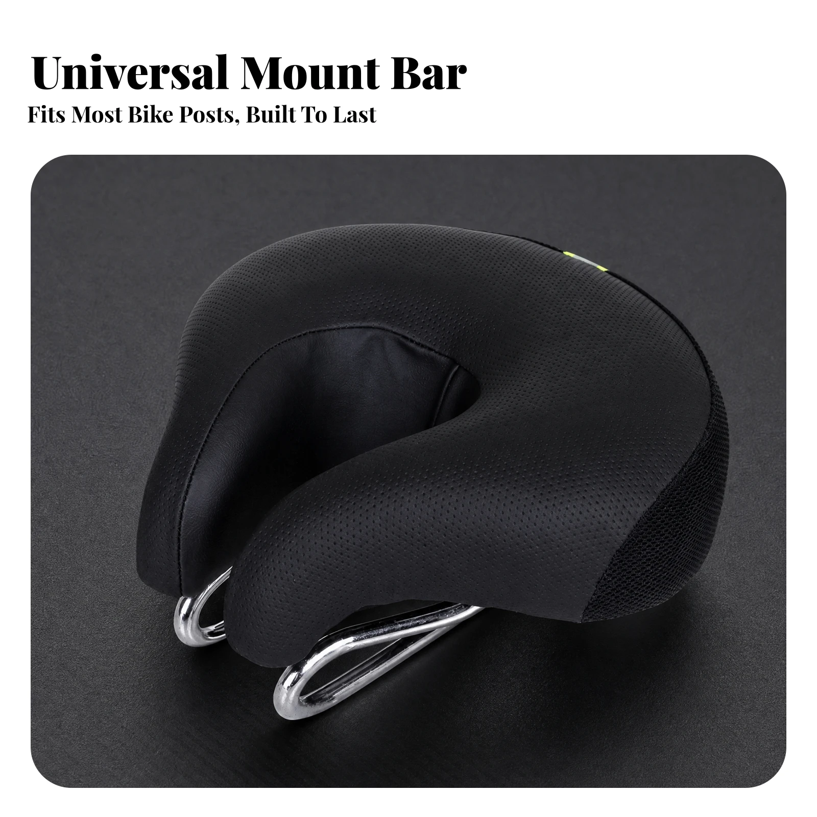 No-Nose Bike Saddle Comfortable Split-Seat Bike Saddle Noseless Bike Seat Ergonomic Soft for Casual Cyclists