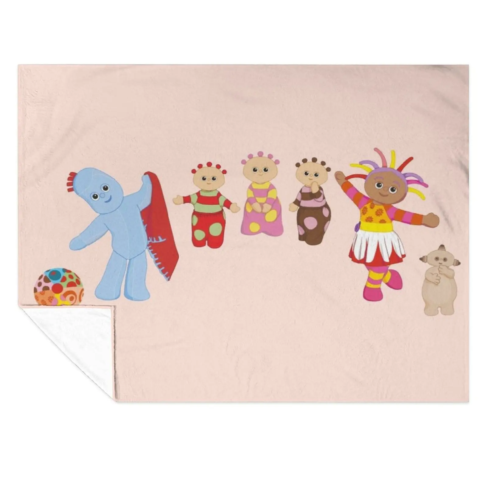 

In the night garden Throw Blanket Hair Soft Plush Plaid Luxury Thicken Nap Blankets