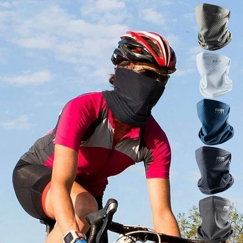 

Пылезащитная маска для езды на мотоцикле с УФ-защитой, дышащая, для активного отдыха, для походов, летняя, из ледяного шелка, пылезащитная маска для езды на мотоцикле