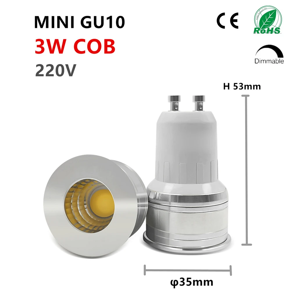 

small lamp mini gu10 35mm spotlight 5w dimmable led bulb 220v 12v mr16 mr11 spot lamp for living room bedroom table lamp small