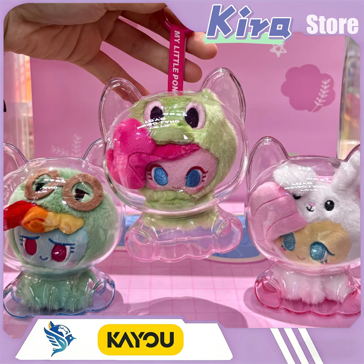 NUEVO KAYOU My Little Pony Parque Mágico de Mascotas Colgante, Producto Oficial con Licencia, Juguete Kawaii para Niñas, Charm de Anime, Periférico de Anime