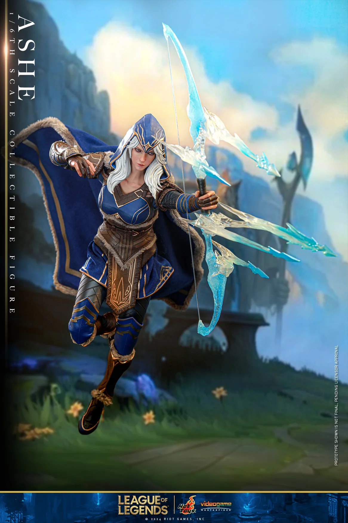 

In Stock 1/6 VGM60 League of Legends Ice Shooter Ash ASHE 12inch Full Set Figure Model Collection Toy Gift