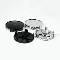 4pcs O.D 68MM Clips 63MM Blank No Logo Wheel Center Caps Wheels Hub Cap No Emblem Rim Hubcaps Dust Cover Replace Car Accessories