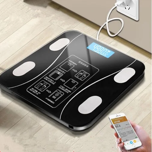 180Kg Bluetooth Professional Bioimpedance Body Scale Weight Included Batteries