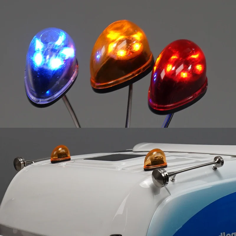 

RC Car Rotating Engineering Light Police Lamp for 1/14 Tamiya RC Truck Tipper SCANIA 770S VOLVO MAN Car