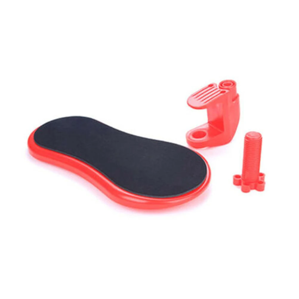 

Ergonomic Wrist Pad Computer Desk Soft Surface Red Armrest 180 Degree Ball Joint Office Home Adjustable Support