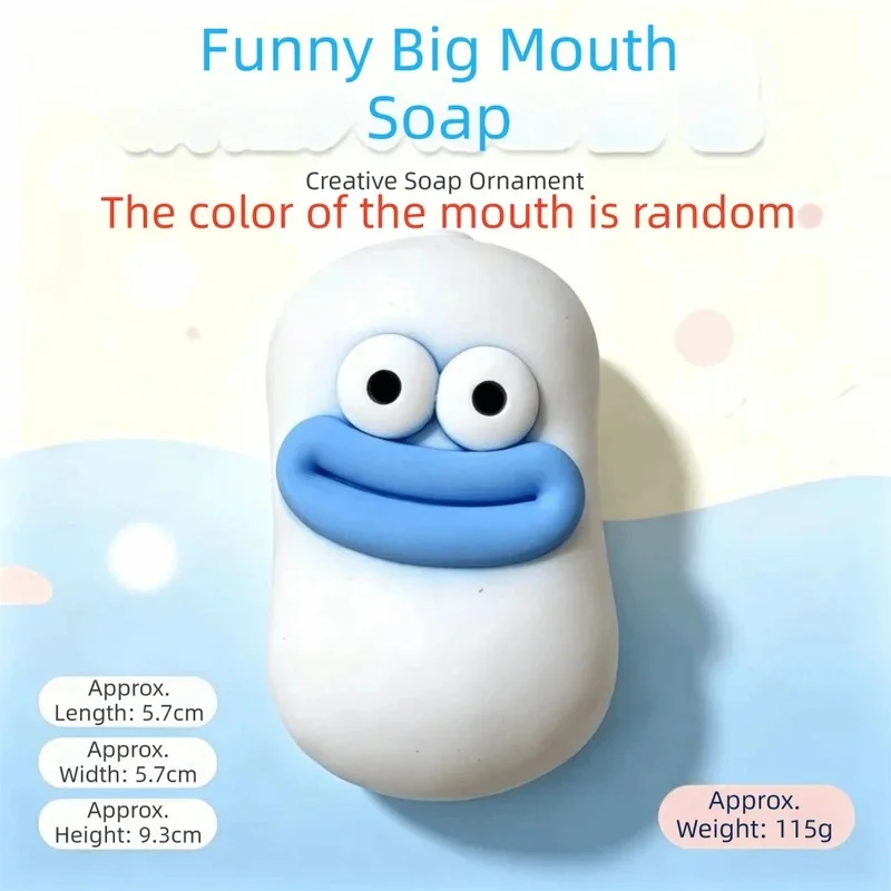 Funny Big Mouth Crispy Soap Shapable Hand Relax Crunchy Peanut Handmade Pinch Blocks Filled Squishy Student Prize