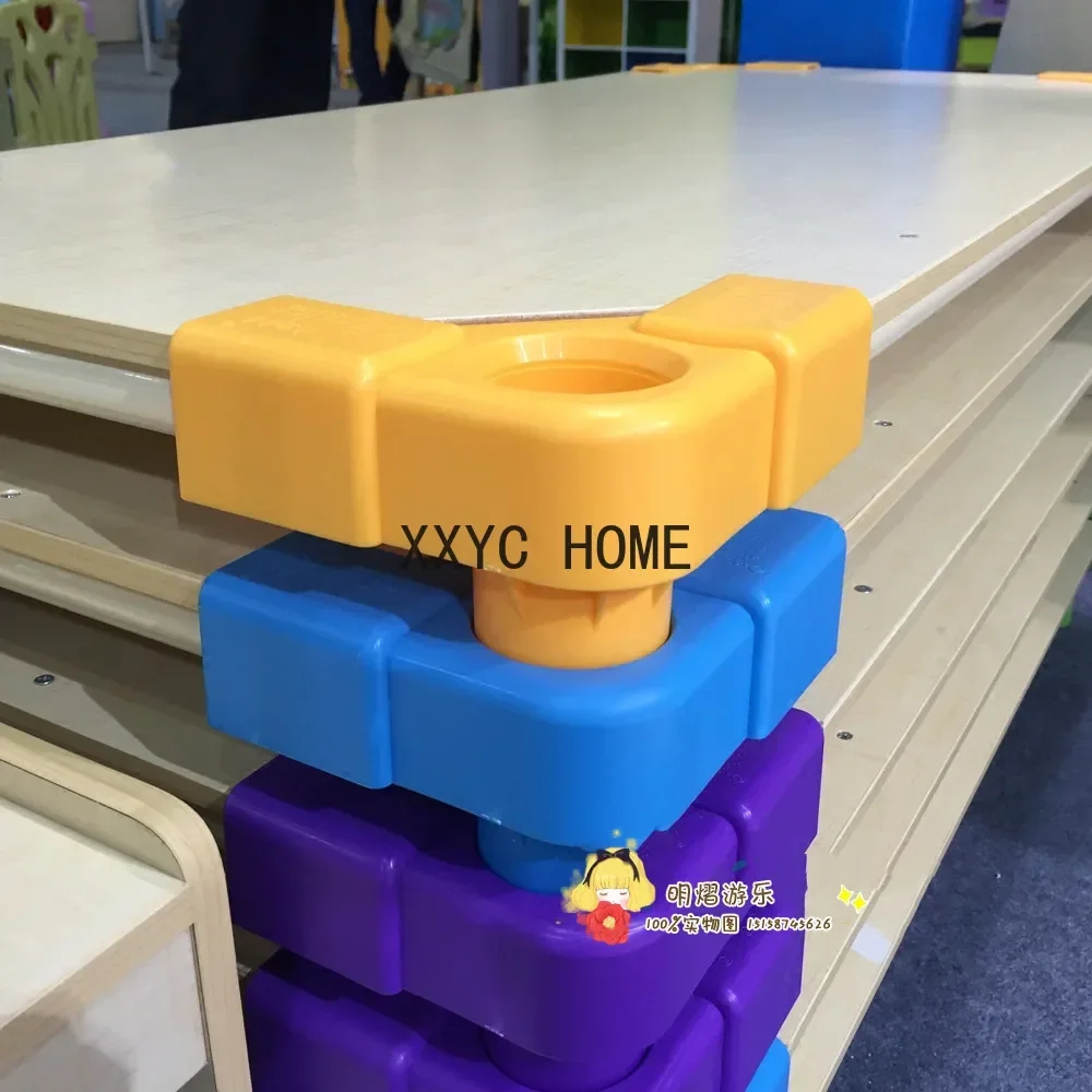 Wooden Bed Plate for Kindergarten Children Noon Break Bed Babies' Bed Stackable