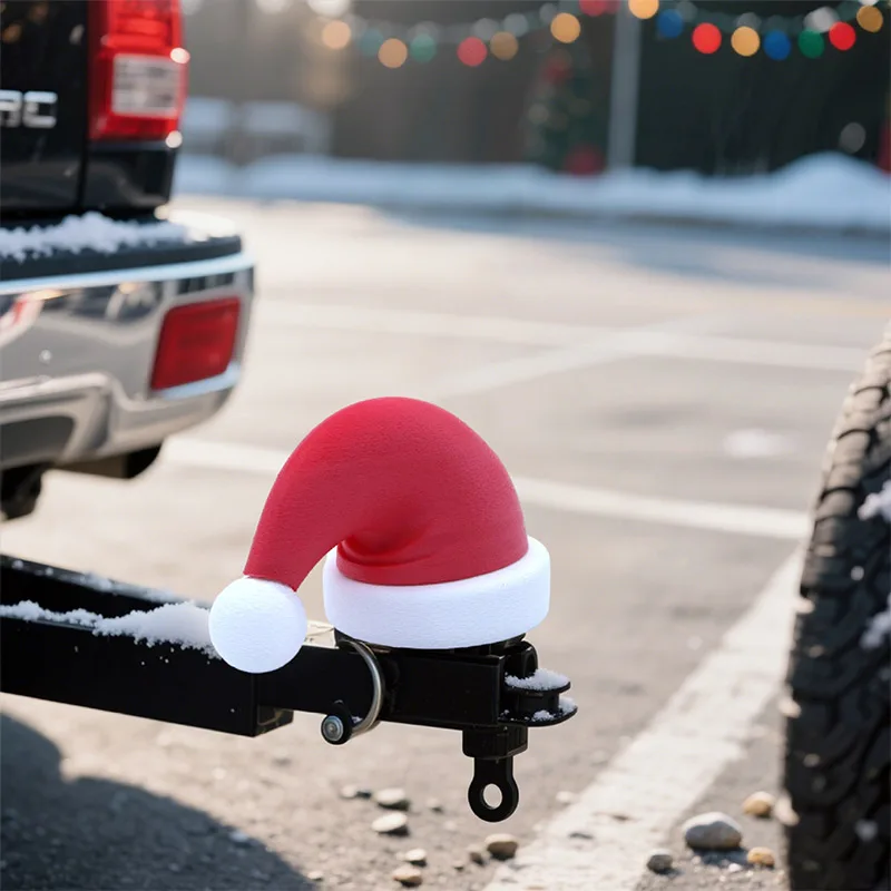 Christmas Car Trailer Christmas Tree Cap Hanging Decorations Funny Replacement Stylish Towing Hitch Cover Prevent Rusting 3D