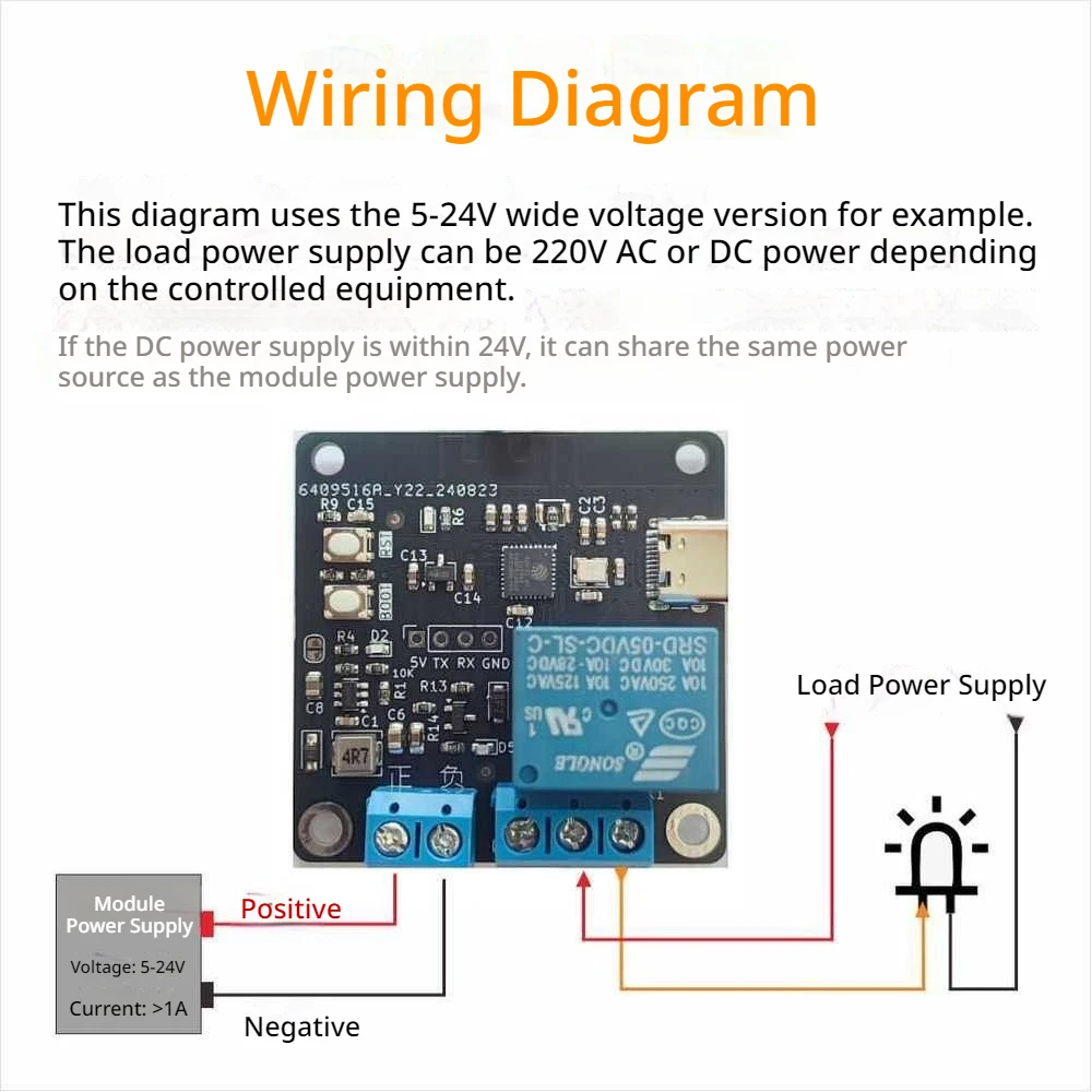 WiFi Relay Module ESP32 IoT Development Board Remote Switch Controller Timing On Off Device DC5-24V Secondary Development Relay