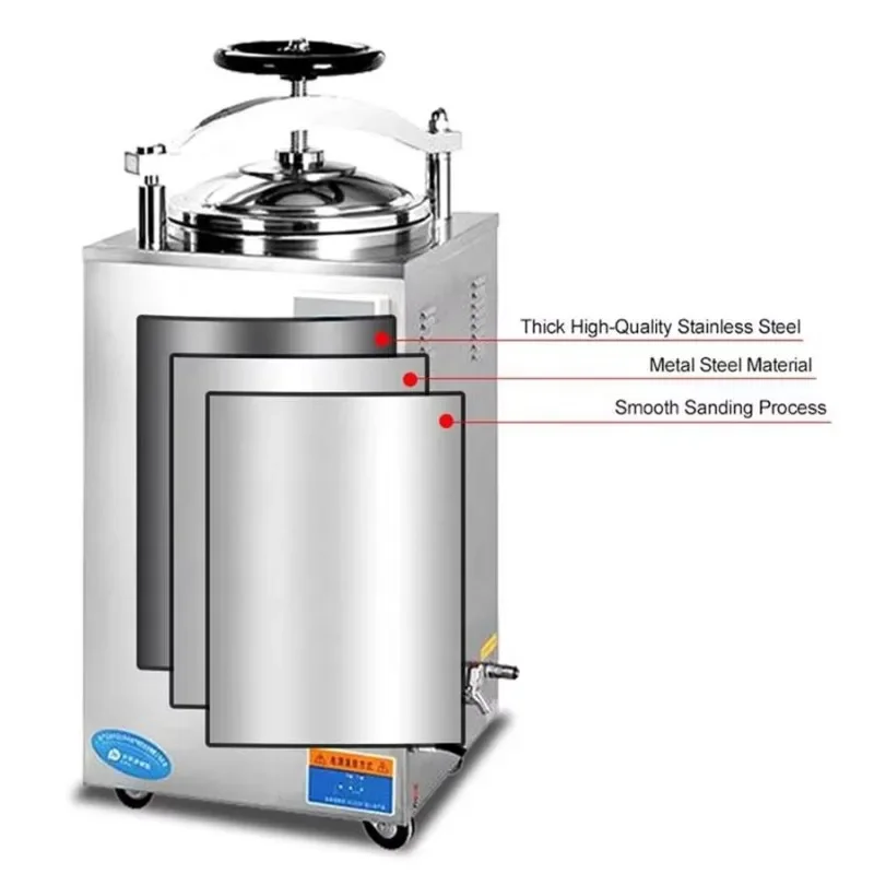 

Laboratory Hospital Autoclave 28L 35L 50L 75L 100L Steam Sterilizer Food Mushroom Substrate Vertical Autoclave Sterilizer