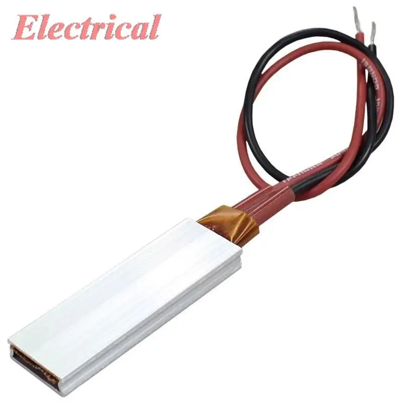 1pc 12V~220V Constant Temperature Ceramic PTC Heating Element For Incubator Aluminum Shell Electric Heater 46x15x5mm 220V 230C